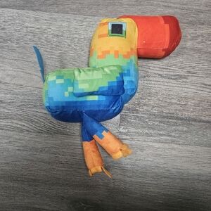Mattel Mojang Minecraft Legends Tropical Bird Parrot Plush Stuffed Animal